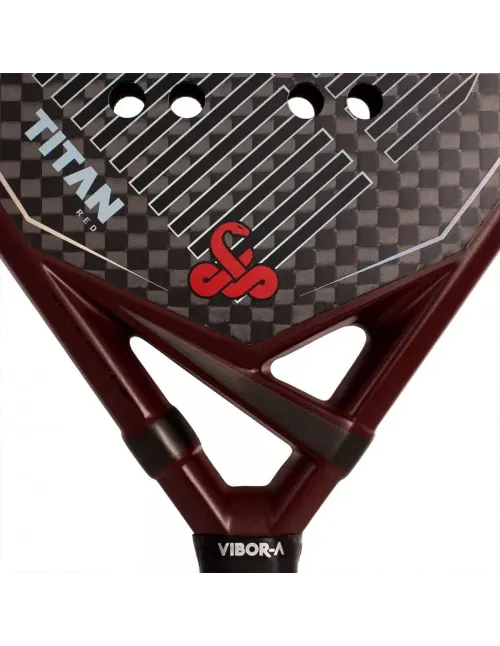 Padelschläger Vibor-A Titan 12K Rot | Ofertas De Padel